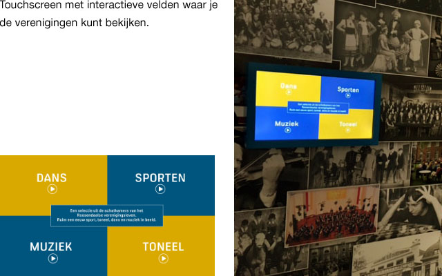 Tongerlo museum interactieve media Pre-Pare, touchscreen, mediaplayer, BrightSign, push button, sensor
